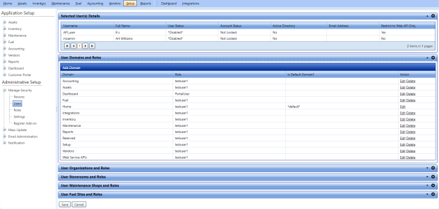 Selected Users Details